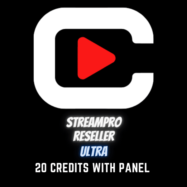 StreamPro Reseller Ultra - 20 Credit Bundle with Panel Access